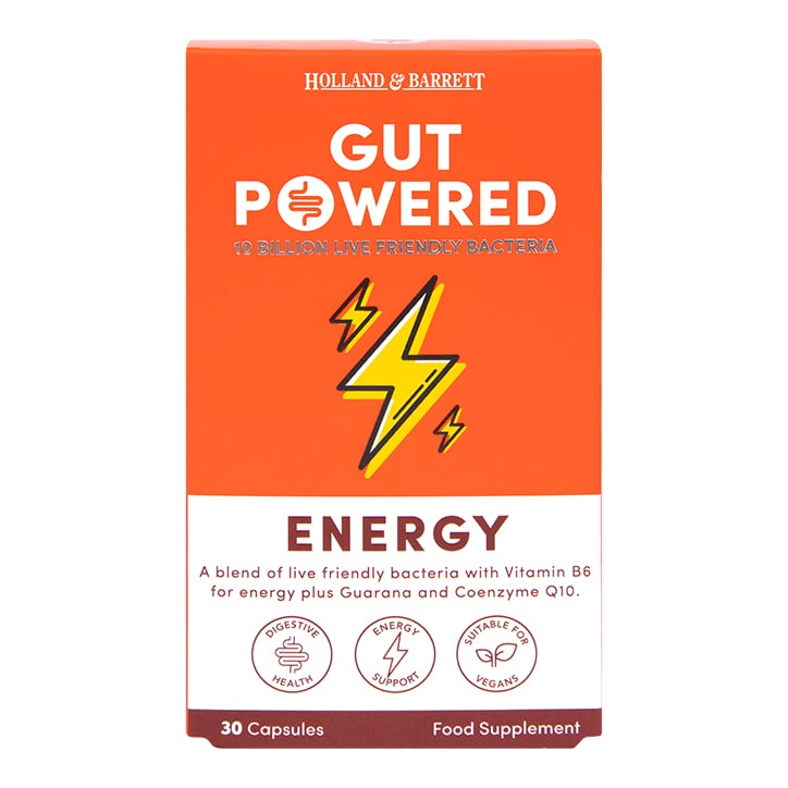 Holland & Barrett Gut Powered Energy 30 Capsules